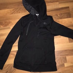 Black north face zip up